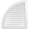 Ekena Millwork Quarter Round Top Left Surface Mount PVC Gable Vent w/ 3-1/2"W x 1"P Standard Frame, 36"W x 40"H GVPQL36X4001SN - alternate 1